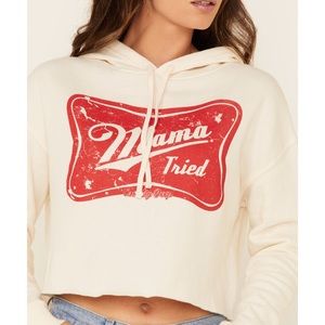Mama Tried Crop Hoodie